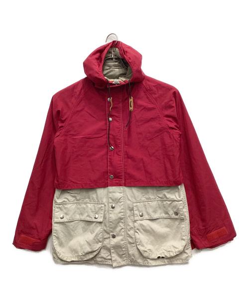 MOUNTAIN RESEARCH（マウンテンリサーチ）MOUNTAIN RESEARCH (マウンテンリサーチ) マウンテンパーカー レッド×ベージュ サイズ:38の古着・服飾アイテム