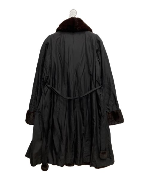 DAMA collection（ダーマコレクション）DAMA collection (ダーマコレクション) ウィーゼル+ミンクリバーシブルファーコート ブラック サイズ:9の古着・服飾アイテム