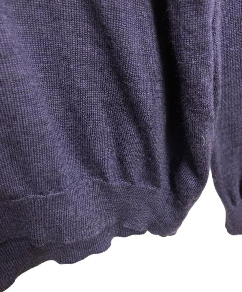 LACOSTE（ラコステ）LACOSTE (ラコステ) Vネックニット パープル サイズ:5の古着・服飾アイテム