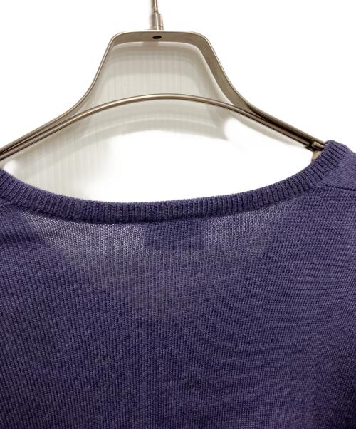LACOSTE（ラコステ）LACOSTE (ラコステ) Vネックニット パープル サイズ:5の古着・服飾アイテム