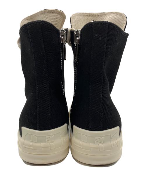 DRKSHDW（ダークシャドウ）DRKSHDW (ダークシャドウ) SIDE ZIP HI CUT SNEAKER ブラック×ベージュ サイズ:37の古着・服飾アイテム