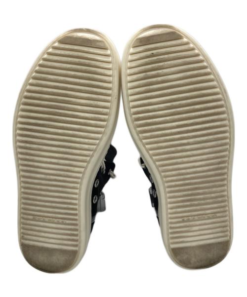 DRKSHDW（ダークシャドウ）DRKSHDW (ダークシャドウ) SIDE ZIP HI CUT SNEAKER ブラック×ベージュ サイズ:37の古着・服飾アイテム