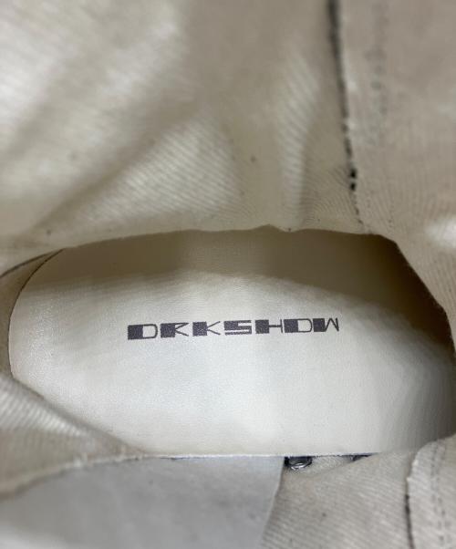 DRKSHDW（ダークシャドウ）DRKSHDW (ダークシャドウ) SIDE ZIP HI CUT SNEAKER ブラック×ベージュ サイズ:37の古着・服飾アイテム