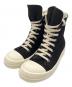 DRKSHDW（ダークシャドウ）の古着「SIDE ZIP HI CUT SNEAKER」｜ブラック×ベージュ