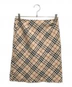 BURBERRY BLUE LABELバーバリー ブルー レーベル）の古着「ノバチェックスカート」｜ベージュ