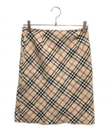 BURBERRY BLUE LABEL（バーバリー ブルー レーベル）の古着「ノバチェックスカート」｜ベージュ
