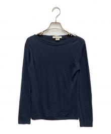 JOHN SMEDLEY（ジョンスメドレー）の古着「ボートネックニット」｜ネイビー