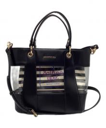 Samantha Vega（サマンサベガ）の古着「2WAYバッグ」｜ブラック×クリア