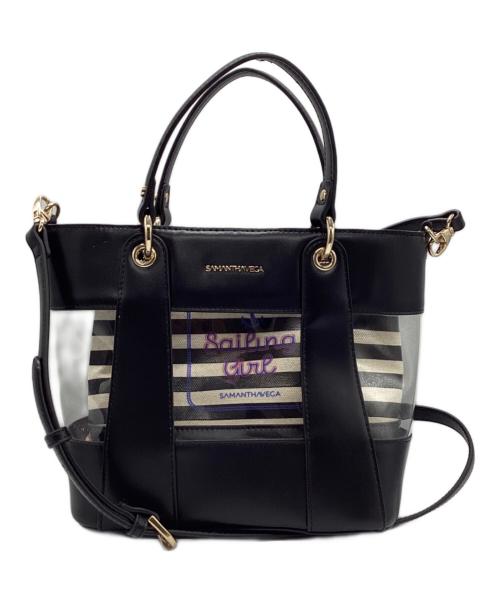 Samantha Vega（サマンサベガ）Samantha Vega (サマンサベガ) 2WAYバッグ ブラック×クリアの古着・服飾アイテム