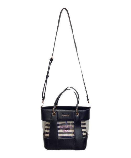 Samantha Vega（サマンサベガ）Samantha Vega (サマンサベガ) 2WAYバッグ ブラック×クリアの古着・服飾アイテム