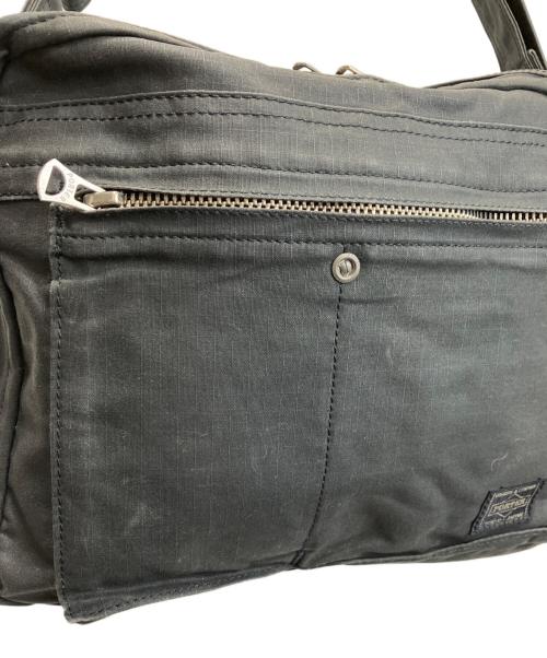 PORTER（ポーター）PORTER (ポーター) リップストップショルダーバッグ ブラックの古着・服飾アイテム