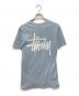 stussy (ステューシー) ロゴプリントTシャツ スカイブルー サイズ:S：5000円