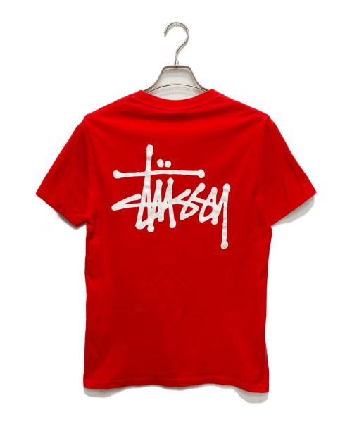 stussy（ステューシー）stussy (ステューシー) ロゴプリントTシャツ レッド サイズ:Sの古着・服飾アイテム