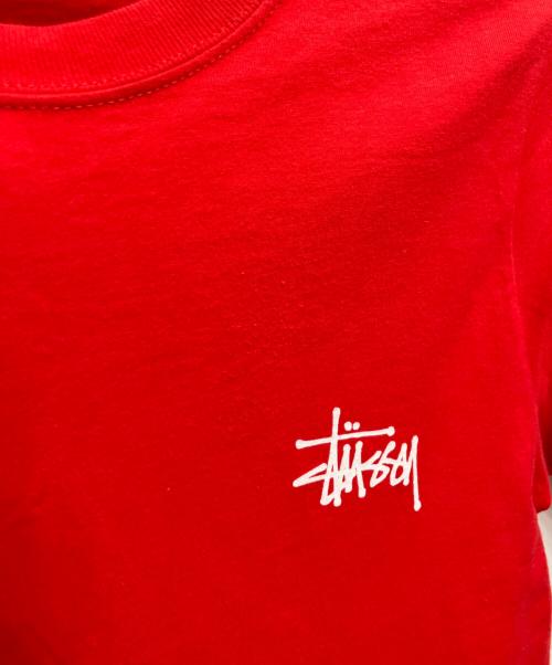 stussy（ステューシー）stussy (ステューシー) ロゴプリントTシャツ レッド サイズ:Sの古着・服飾アイテム