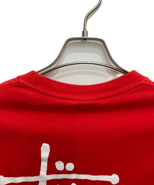 stussy（ステューシー）stussy (ステューシー) ロゴプリントTシャツ レッド サイズ:Sの古着・服飾アイテム