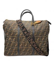 FENDI（フェンディ）の古着「ズッカ柄2WAYショルダーバッグ+ショルダーストラップセット」｜ブラウン
