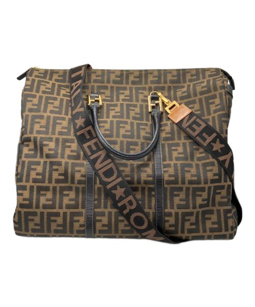 FENDI（フェンディ）FENDI (フェンディ) ズッカ柄2WAYショルダーバッグ ブラウンの古着・服飾アイテム