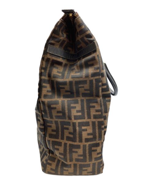FENDI（フェンディ）FENDI (フェンディ) ズッカ柄2WAYショルダーバッグ+ショルダーストラップセット ブラウンの古着・服飾アイテム