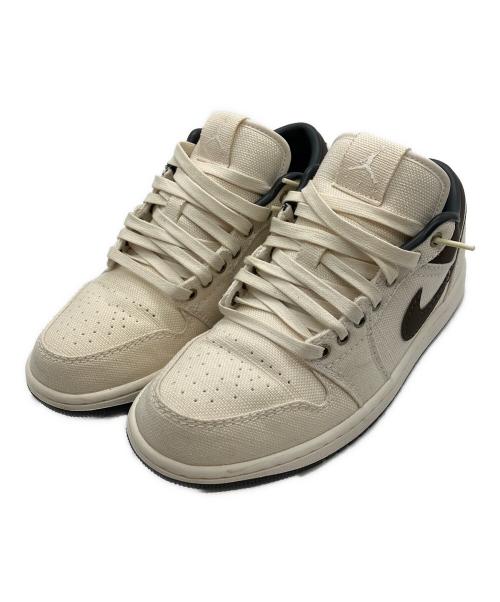 NIKE（ナイキ）NIKE (ナイキ) Air Jordan 1 Low PRM（エアジョーダン1ロープレミアム） アイボリー サイズ:US　8の古着・服飾アイテム