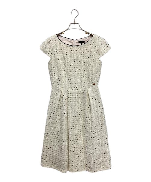 TOCCA（トッカ）TOCCA (トッカ) CHIFFON TWEED ドレス ホワイト サイズ:4の古着・服飾アイテム