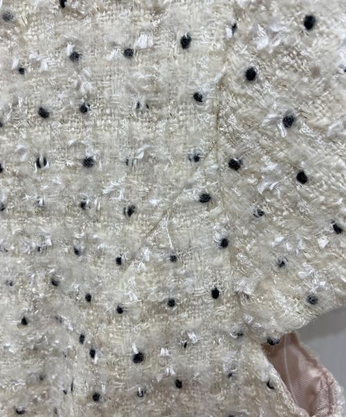 TOCCA（トッカ）TOCCA (トッカ) CHIFFON TWEED ドレス ホワイト サイズ:4の古着・服飾アイテム