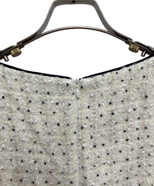 TOCCA（トッカ）TOCCA (トッカ) CHIFFON TWEED ドレス ホワイト サイズ:4の古着・服飾アイテム