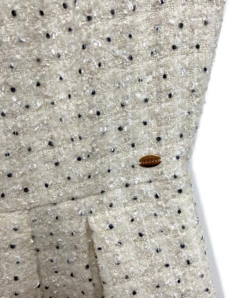 TOCCA（トッカ）TOCCA (トッカ) CHIFFON TWEED ドレス ホワイト サイズ:4の古着・服飾アイテム