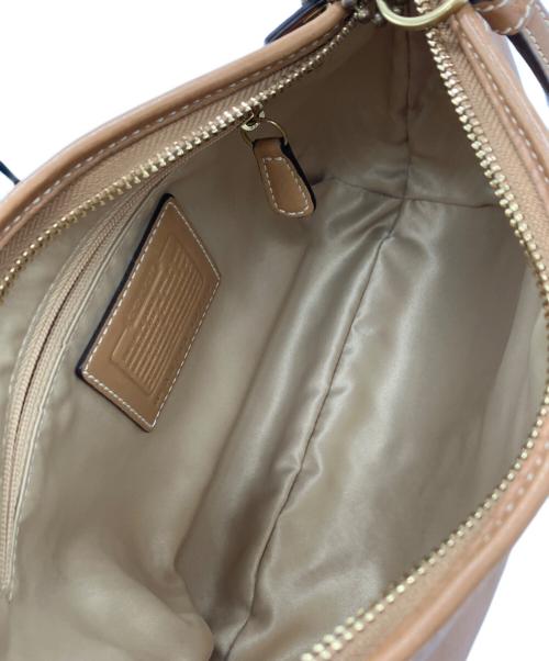 COACH（コーチ）COACH (コーチ) ハンドバッグ ベージュの古着・服飾アイテム