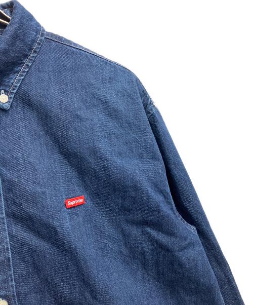 SUPREME（シュプリーム）SUPREME (シュプリーム) Small Box Denim Shirt(スモールボックスデニムシャツ) ブルー サイズ:Mの古着・服飾アイテム