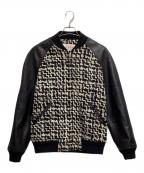 VALENTINOヴァレンティノ）の古着「ウールツイードボンバージャケット」｜ブラック×ホワイト