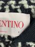 中古・古着 VALENTINO (ヴァレンティノ) ウールツイードボンバージャケット ブラック×ホワイト サイズ:46：70000円