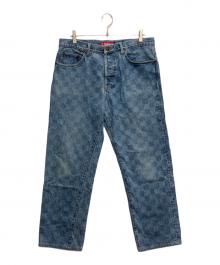 SUPREME（シュプリーム）の古着「Regular Jean Washed Checkerboard/レギュラージーンズ ウォッシュドチェッカーボード」｜ブルー