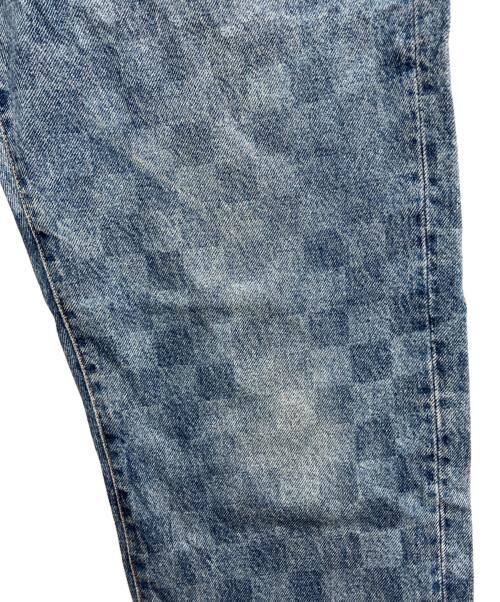 SUPREME（シュプリーム）SUPREME (シュプリーム) Regular Jean Washed Checkerboard ブルー サイズ:w34の古着・服飾アイテム
