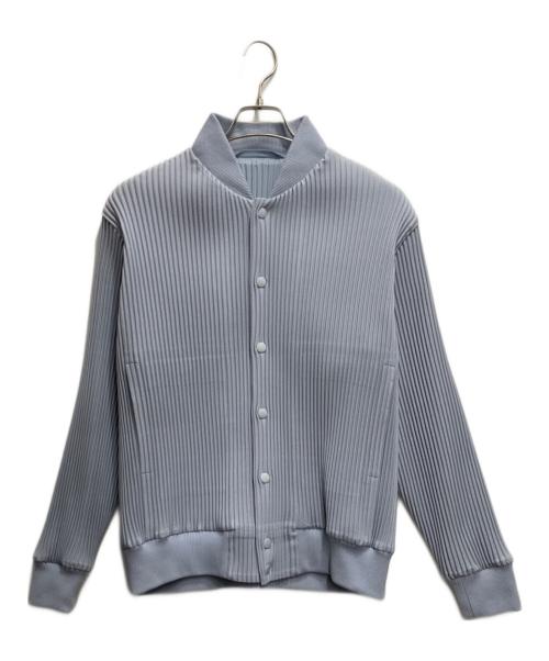 HOMME PLISSE ISSEY MIYAKE（オム プリッセ イッセイ ミヤケ）HOMME PLISSE ISSEY MIYAKE (オム プリッセ イッセイ ミヤケ) プリーツブルゾン ブルー サイズ:2の古着・服飾アイテム
