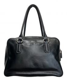 Hamano（ハマノ）の古着「レザーハンドバッグ」｜ブラック