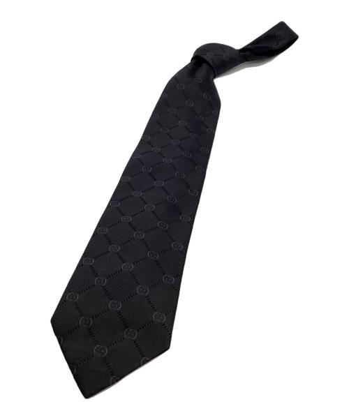 GUCCI（グッチ）GUCCI (グッチ) CGロゴシルクネクタイ ブラック サイズ:不明の古着・服飾アイテム