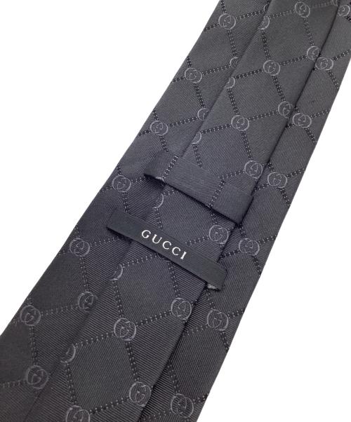 GUCCI（グッチ）GUCCI (グッチ) CGロゴシルクネクタイ ブラック サイズ:不明の古着・服飾アイテム