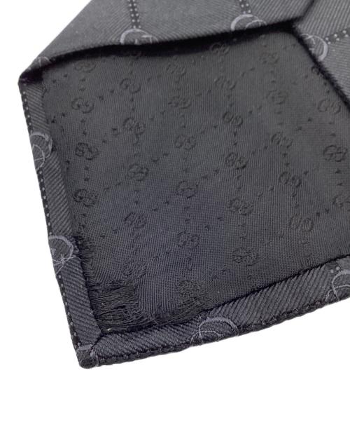 GUCCI（グッチ）GUCCI (グッチ) CGロゴシルクネクタイ ブラック サイズ:不明の古着・服飾アイテム