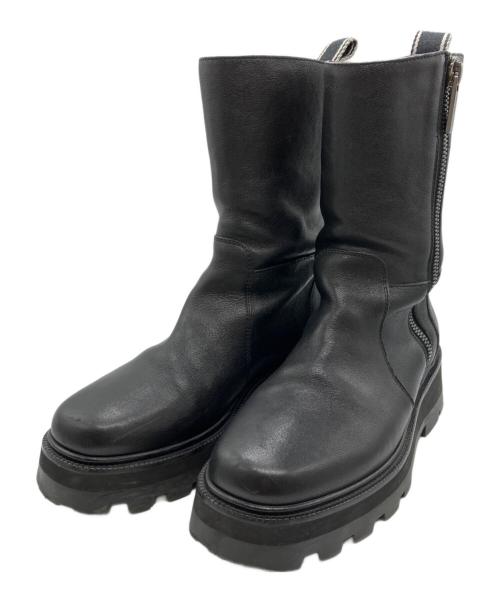 JIMMY CHOO（ジミーチュウ）JIMMY CHOO (ジミーチュウ) BAYU FLATブーツ ブラック サイズ:38の古着・服飾アイテム