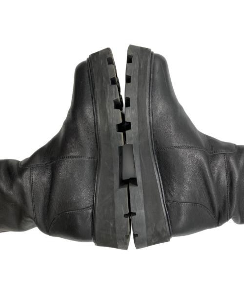 JIMMY CHOO（ジミーチュウ）JIMMY CHOO (ジミーチュウ) BAYU FLATブーツ ブラック サイズ:38の古着・服飾アイテム