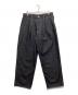Graphpaper（グラフペーパー）の古着「Colorfast Denim Two Tuck Pants」｜ネイビー