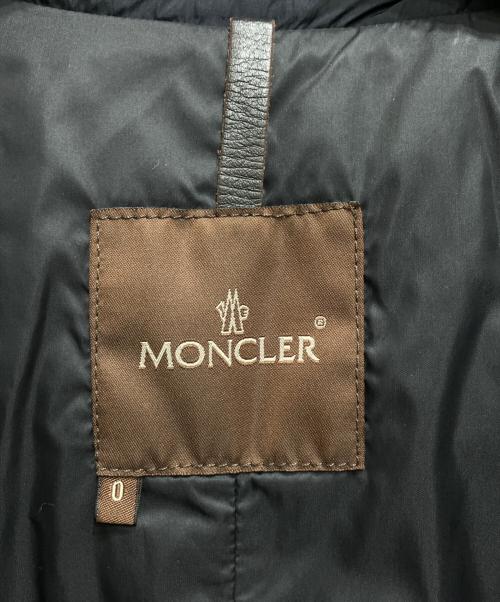 MONCLER（モンクレール）MONCLER (モンクレール) tissu material stoff tessutoジャケット ブラックの古着・服飾アイテム