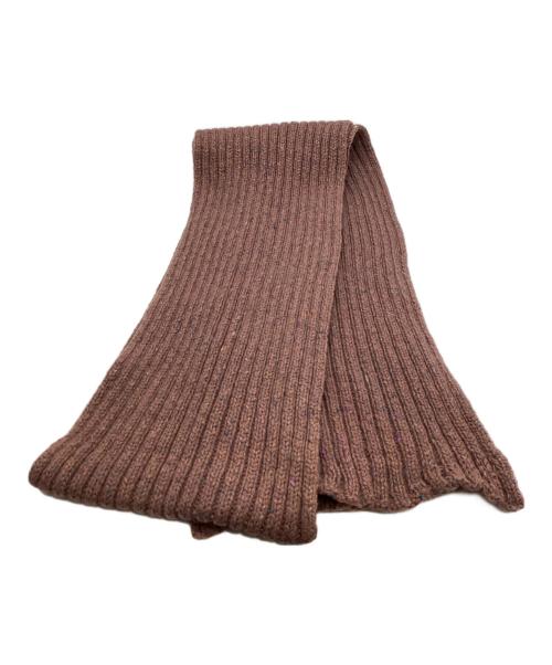 Maison Margiela（メゾンマルジェラ）Maison Margiela (メゾンマルジェラ) 4つタグウールマフラー ブラウンの古着・服飾アイテム