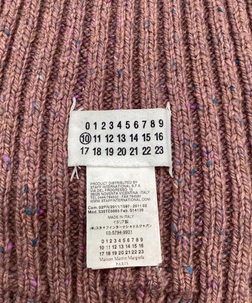 Maison Margiela（メゾンマルジェラ）Maison Margiela (メゾンマルジェラ) 4つタグウールマフラー ブラウンの古着・服飾アイテム