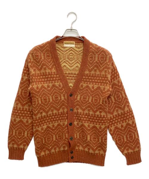 JANTZEN（ジャンセン）JANTZEN (ジャンセン) ニットカーディガン オレンジ サイズ:Mの古着・服飾アイテム