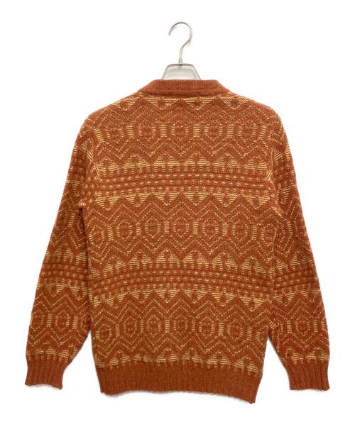 JANTZEN（ジャンセン）JANTZEN (ジャンセン) ニットカーディガン オレンジ サイズ:Mの古着・服飾アイテム