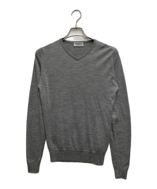JOHN SMEDLEY（ジョンスメドレー）JOHN SMEDLEY (ジョンスメドレー) メリノウールニット グレー サイズ:Sの古着・服飾アイテム