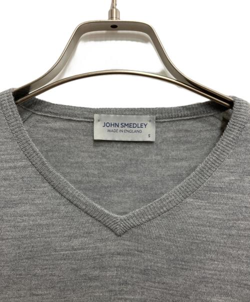 JOHN SMEDLEY（ジョンスメドレー）JOHN SMEDLEY (ジョンスメドレー) メリノウールニット グレー サイズ:Sの古着・服飾アイテム