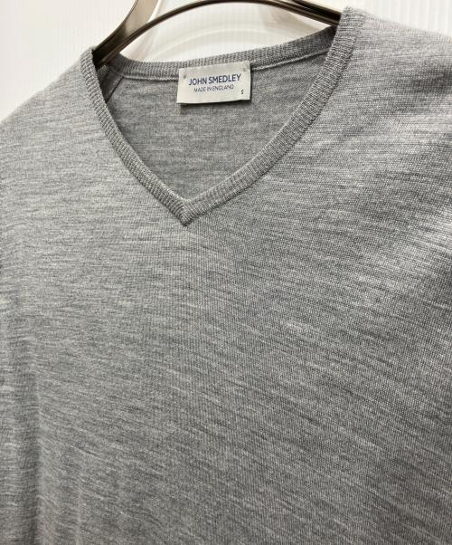 JOHN SMEDLEY（ジョンスメドレー）JOHN SMEDLEY (ジョンスメドレー) メリノウールニット グレー サイズ:Sの古着・服飾アイテム