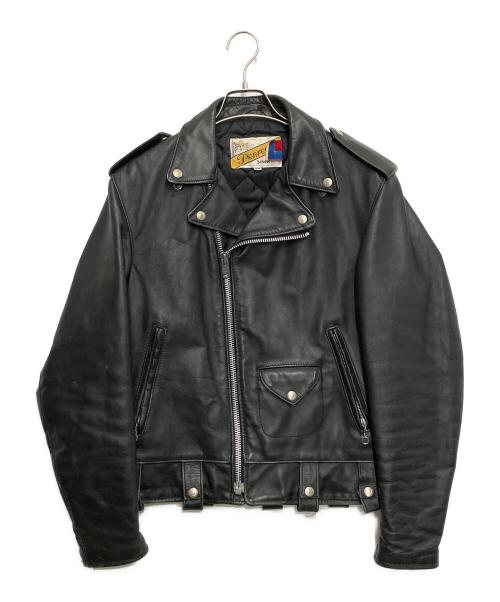 Schott（ショット）Schott (ショット) ライダースジャケット ブラック サイズ:34の古着・服飾アイテム